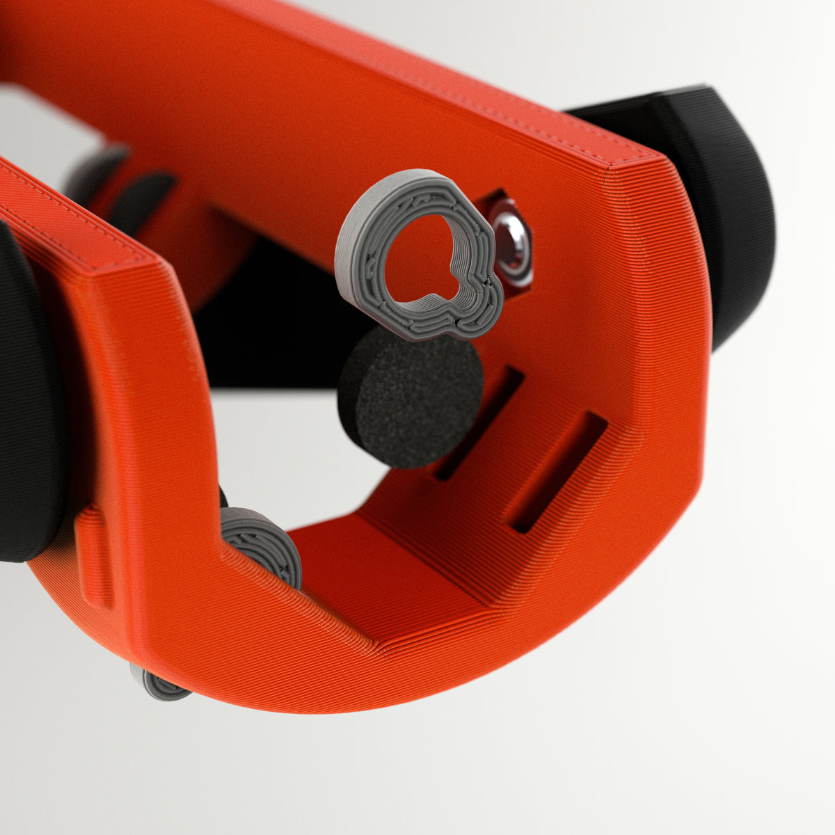 Close-up of the GTX Elite curling head showing the adjustable bumpers.